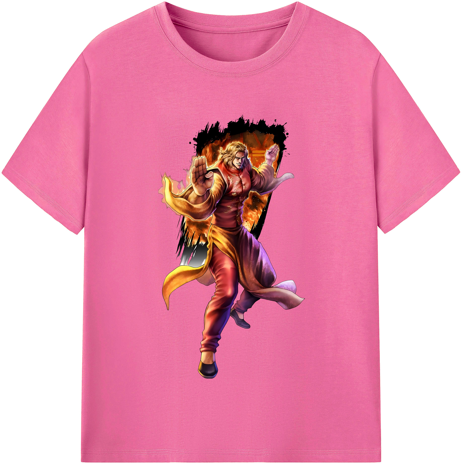 （画像用） 北斗の拳 Fist of the North Star レディースカジュアルプリントTシャツ（綿100％）